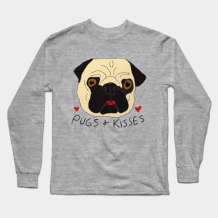 Pugs and Kisses Long Sleeve T-Shirt